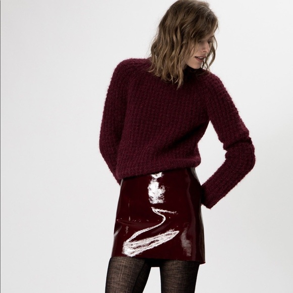 Maje Dresses & Skirts - Maje Patent Leather Skirt